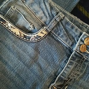 A pair of denim pants